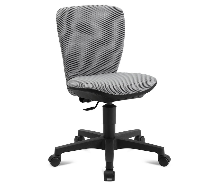 Topstar Sitness »Home S'cool« Bürostuhl in Schwarz/Grau vor einem weißen Hintergrund.