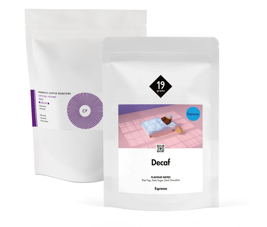 Entkoffeiniertes Espresso Probierpaket "Duo-Decaf" - 2x 250 g Ganze Bohne