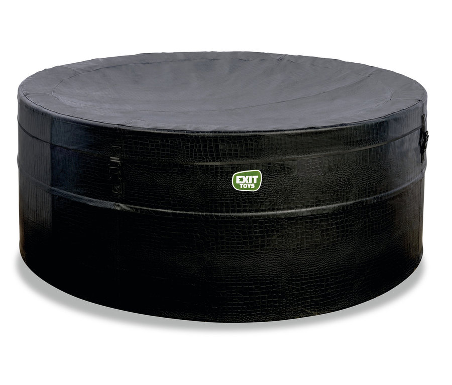 Ein schwarzer EXIT Leather Premium Whirlpool für 4 Personen.