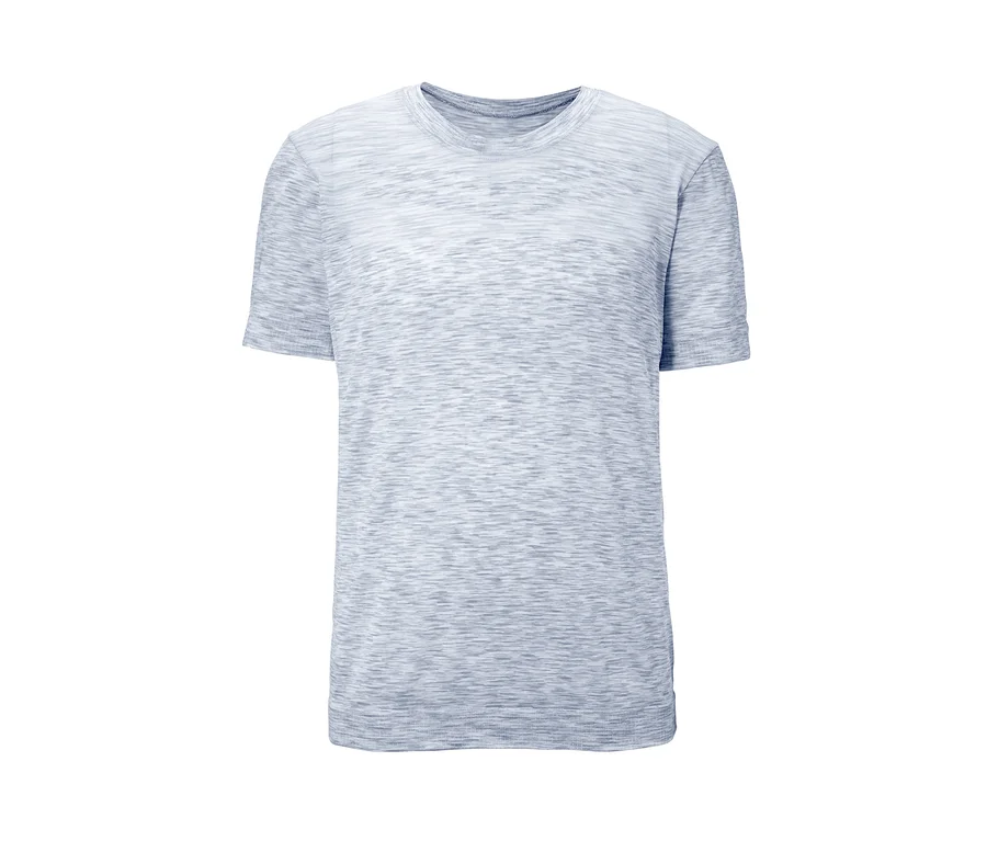 Ein graues Seamless-Funktionsshirt mit kurzen Ärmeln.