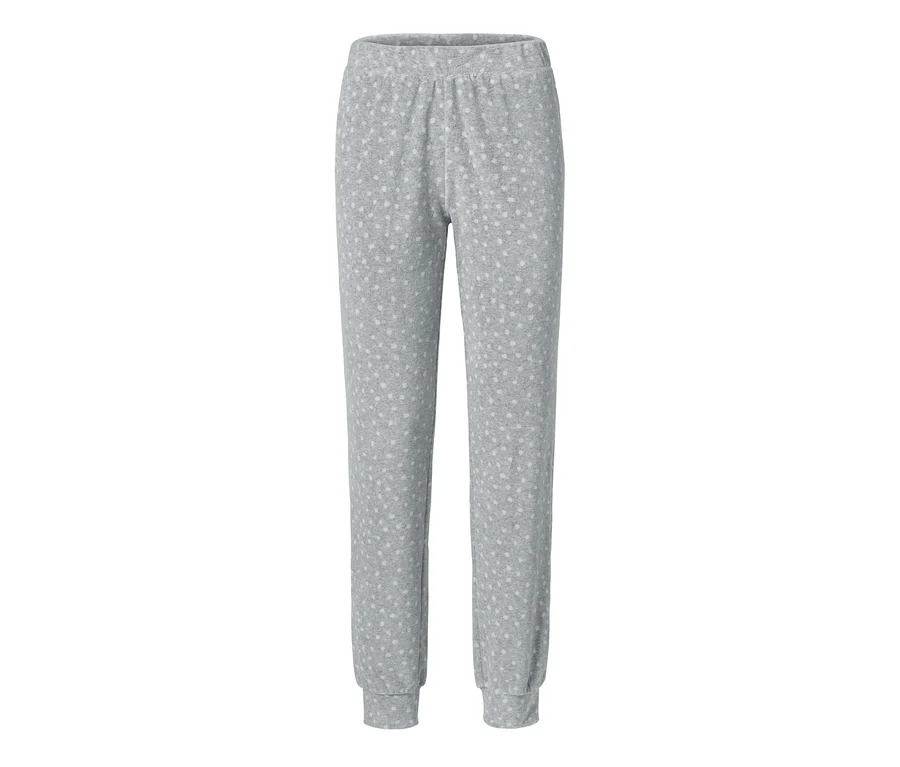 Graue Nicki-Pyjamahose mit weißen Punkten.