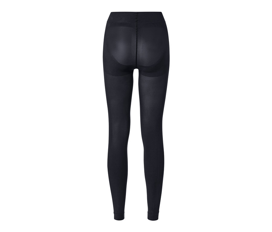 Schwarze Bodyforming-Leggings von hinten.