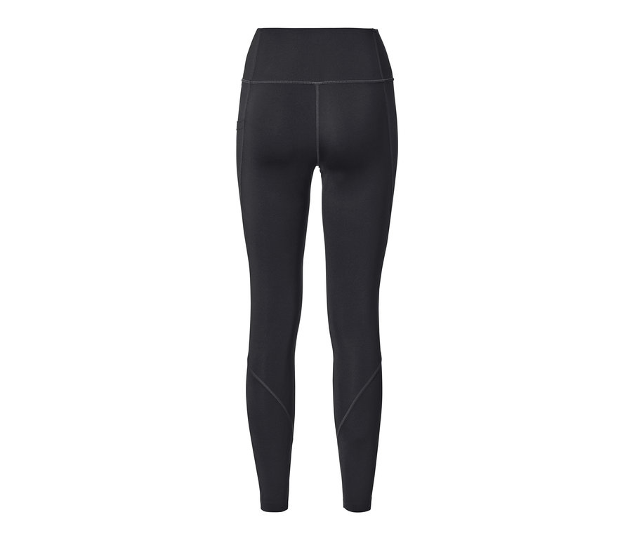 Detailansicht von hinten einer grauen Bodyforming-Sporttight.