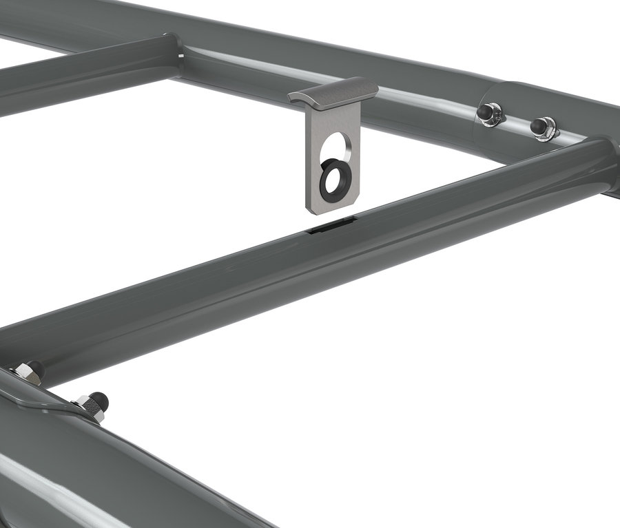 Detailansicht eines grauen EXIT Outdoor-Fitnessgeräts »MB230«.