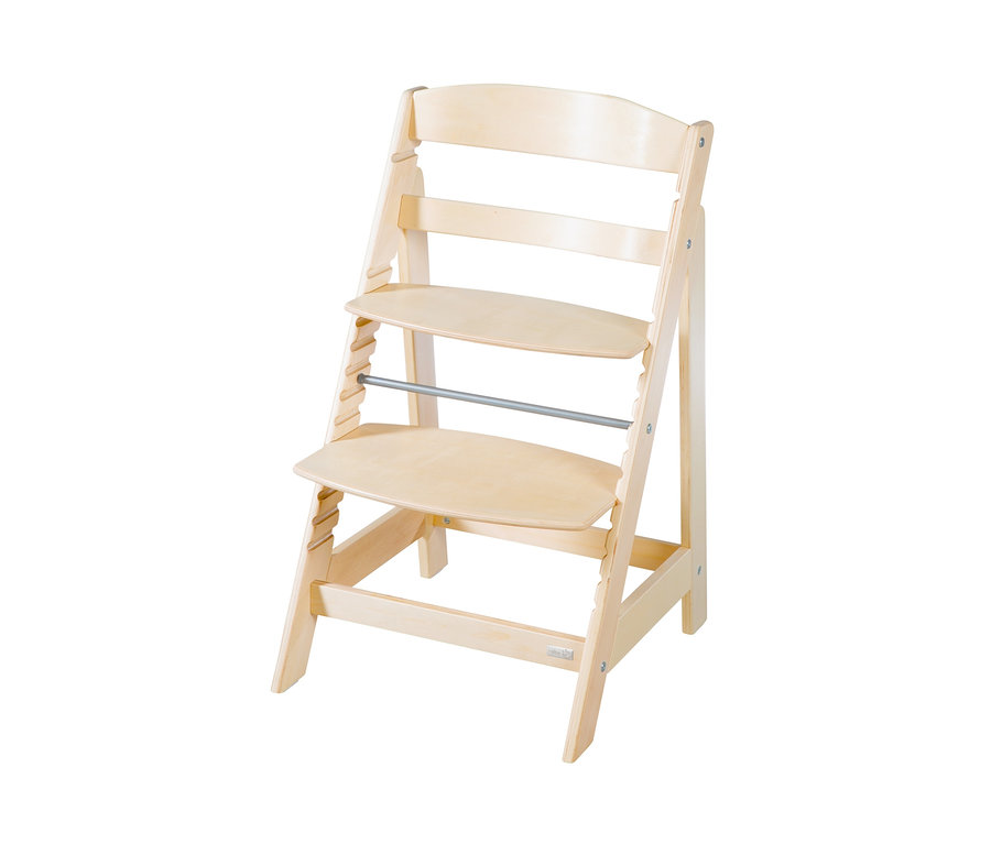 Ein naturfarbener Roba Treppenhochstuhl »Sit Up Flex«.