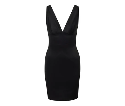 Schwarzes Unterkleid »Shaping«.