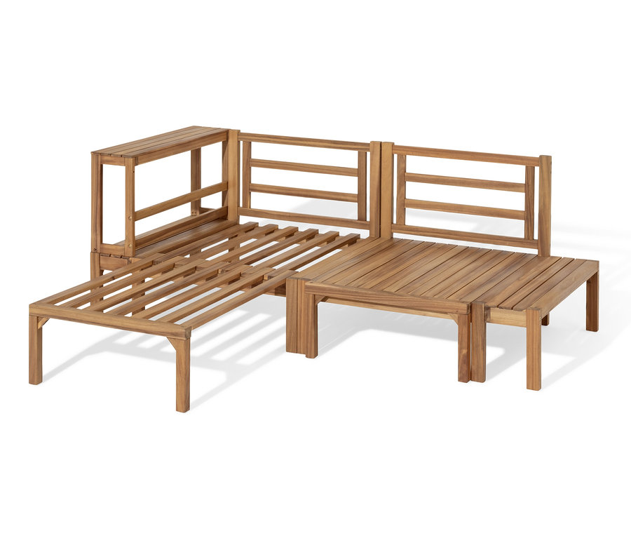 Flexible Lounge-Ecke »Tinus« mit ausziehbaren Fußlehnen.