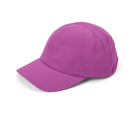 Lila Sport-Kappe.