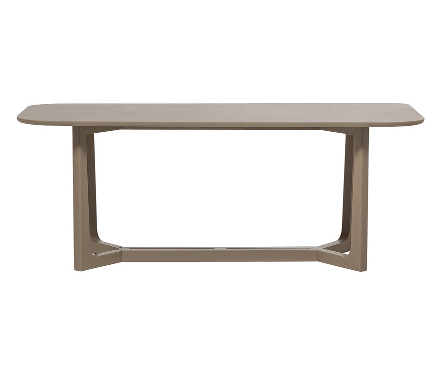 Nahaufnahme des WOOOD Esstisches »Ferion«, ca. 180 x 90 cm, mit abgerundeten Ecken.