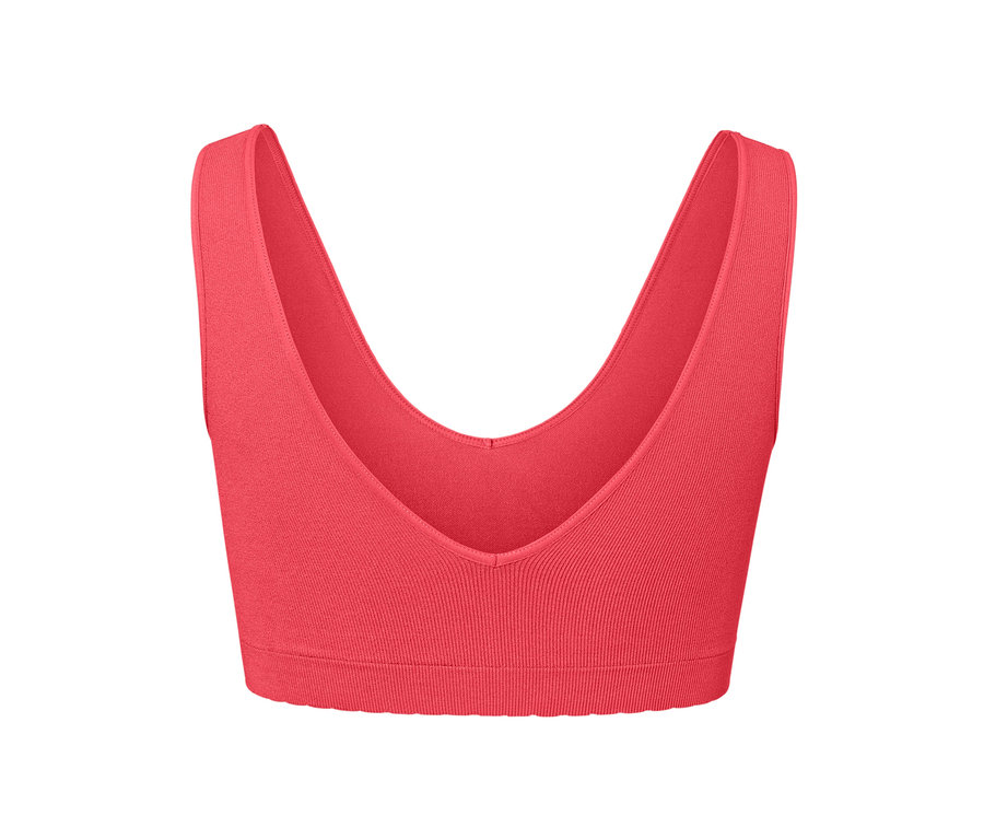 Rotes Seamless-Bustier.