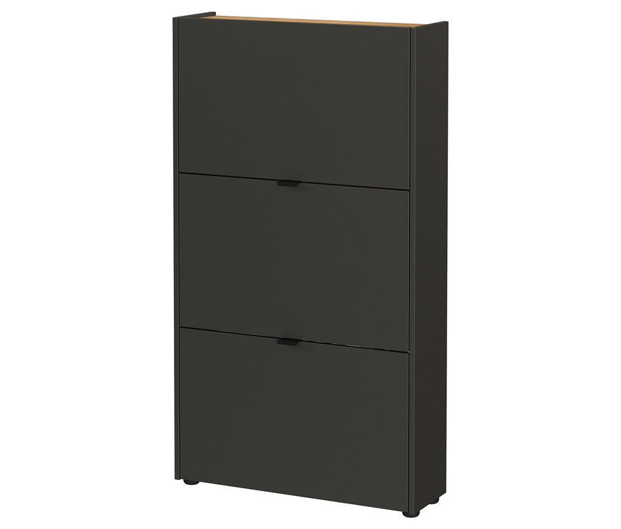 Graphitfarbener Schuhschrank »Ameca«.