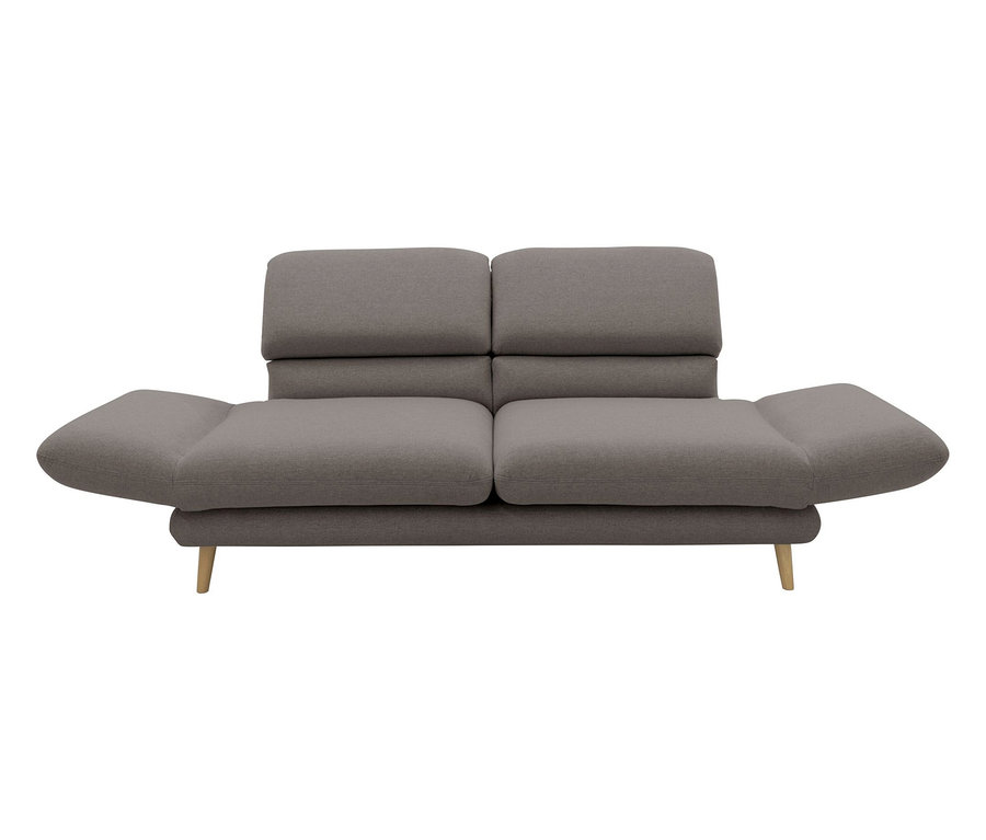 DOMO 2-Sitzer-Sofa »FuAR«, drehbar, taupe.