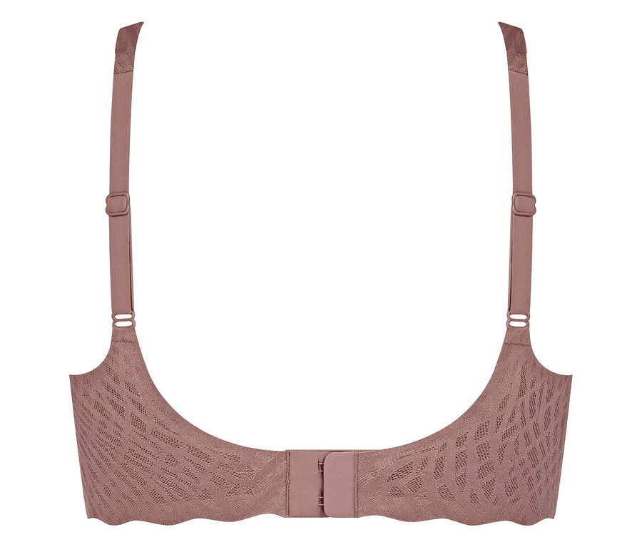 Detailaufnahme des sloggi ZERO Feel Bliss Soft Bra, cacao.