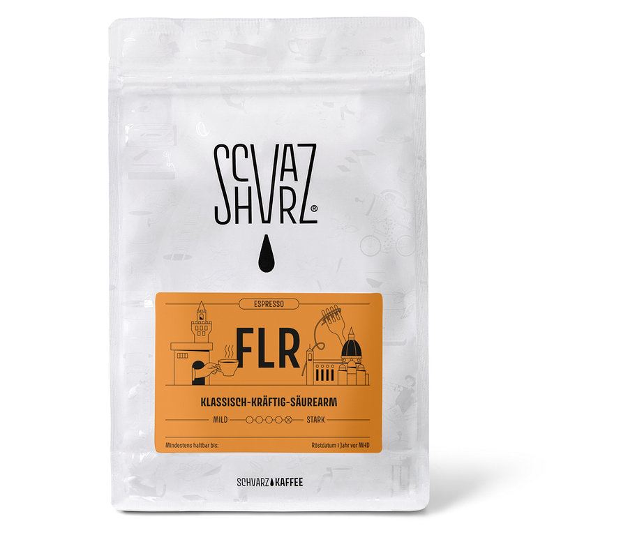 Schvarz - FLR Espresso - 350 g Ganze Bohne