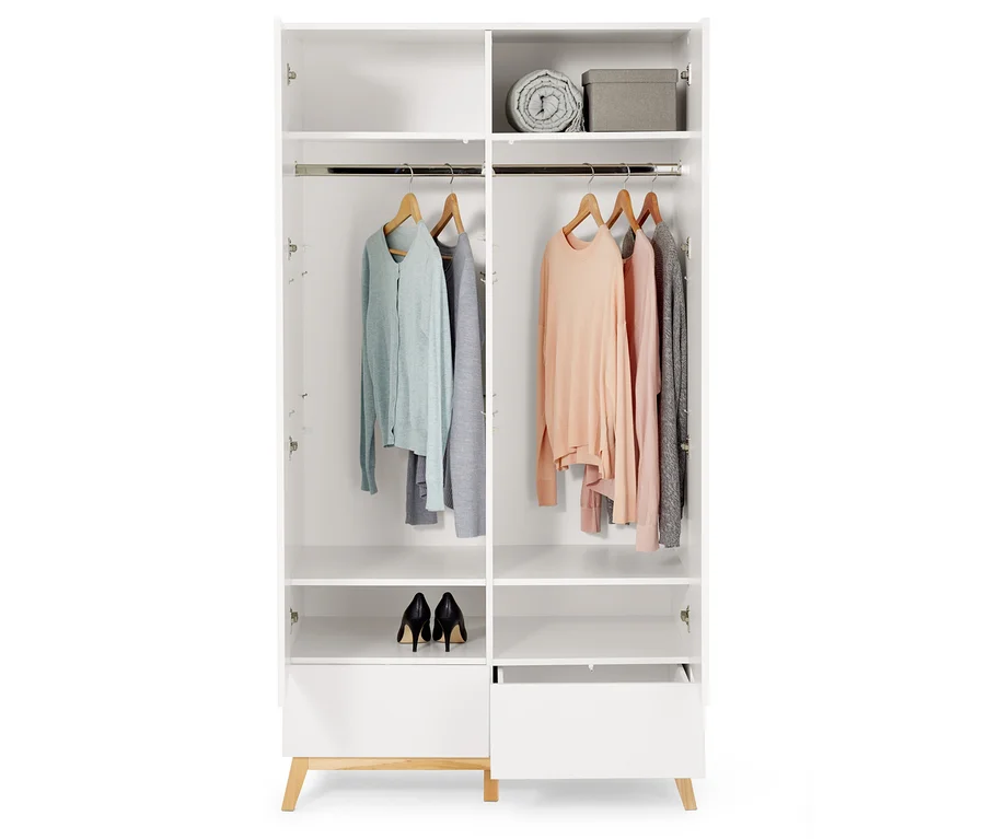 2-türiger Kleiderschrank - 100 cm bei Tchibo kaufen | 86632