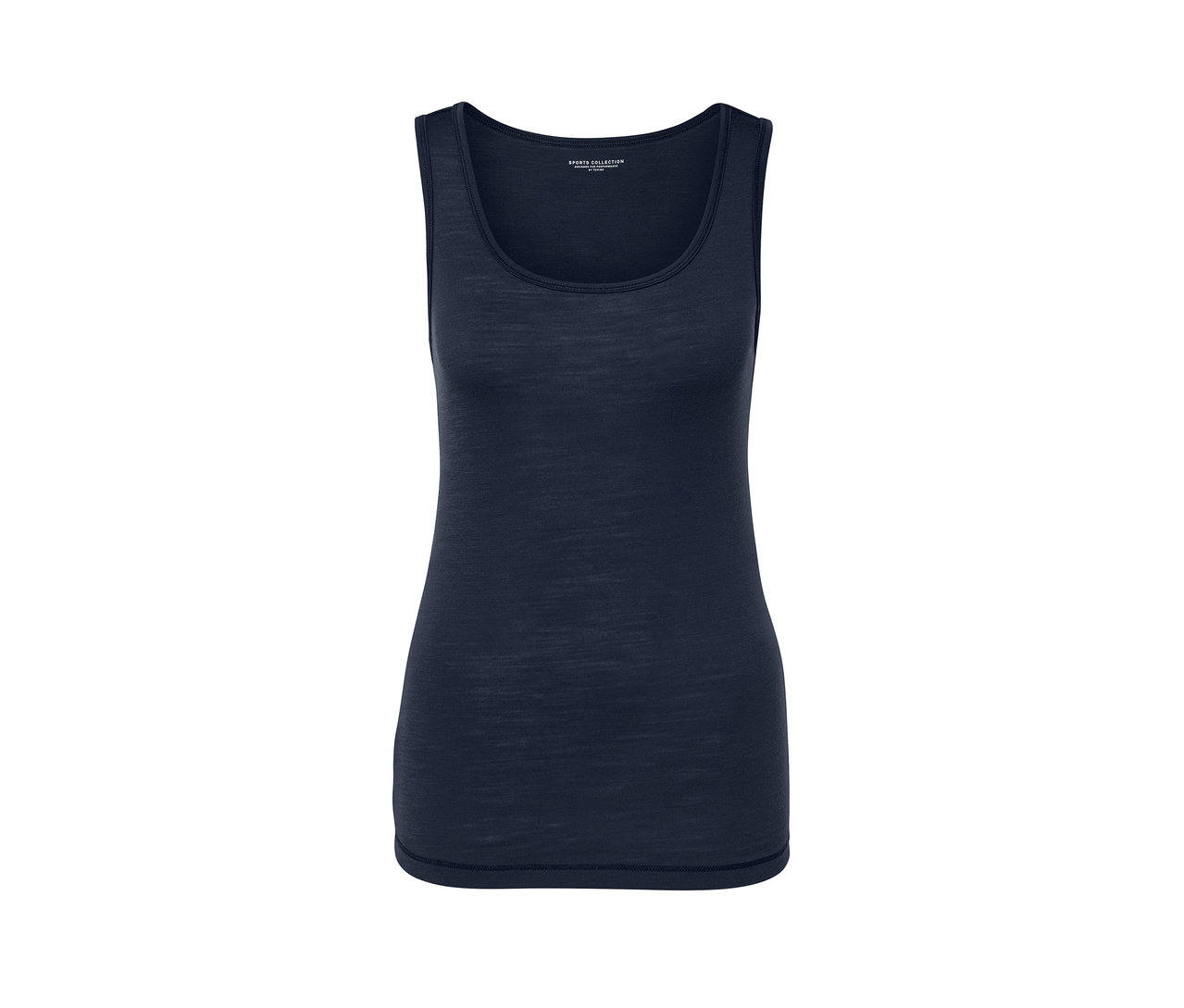 Detailaufnahme von einem der 2 Tanktops mit Merinowolle.