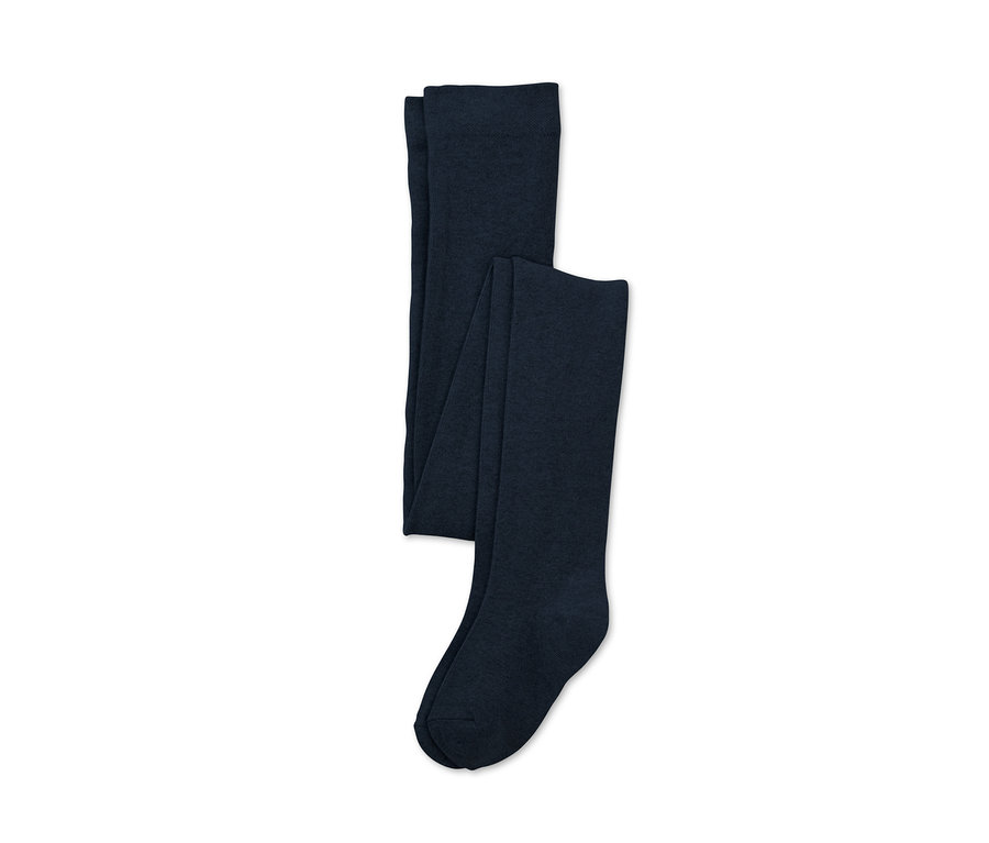Eine dunkelblaue Strumpfhose, 2 Stück.