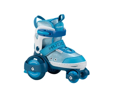 Cyanfarbene HUDORA Rollschuhe »My First Quad«.