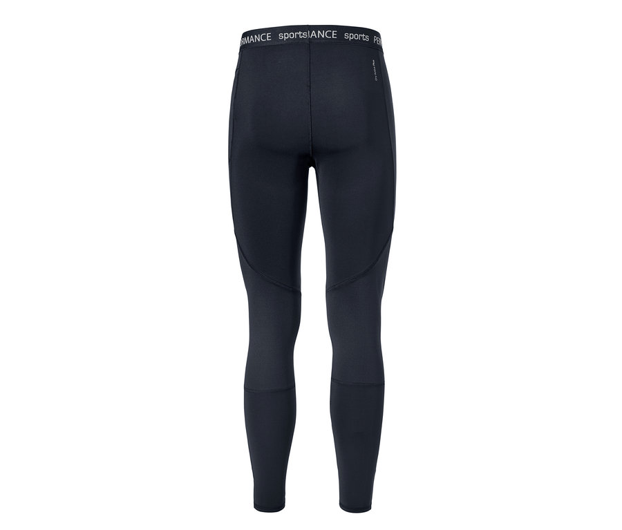 Schwarze Sporttight von hinten.