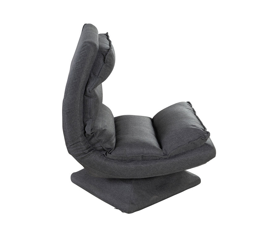 Grauer roba Minecraft Loungesessel auf weißem Hintergrund.