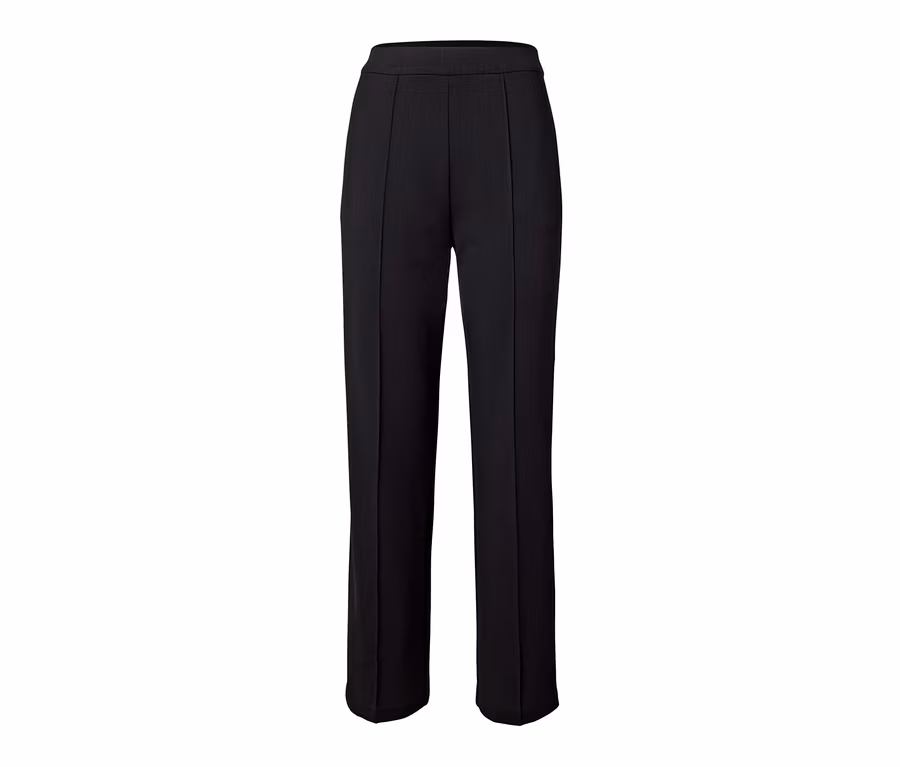Schwarze Jerseyhose mit Biese.