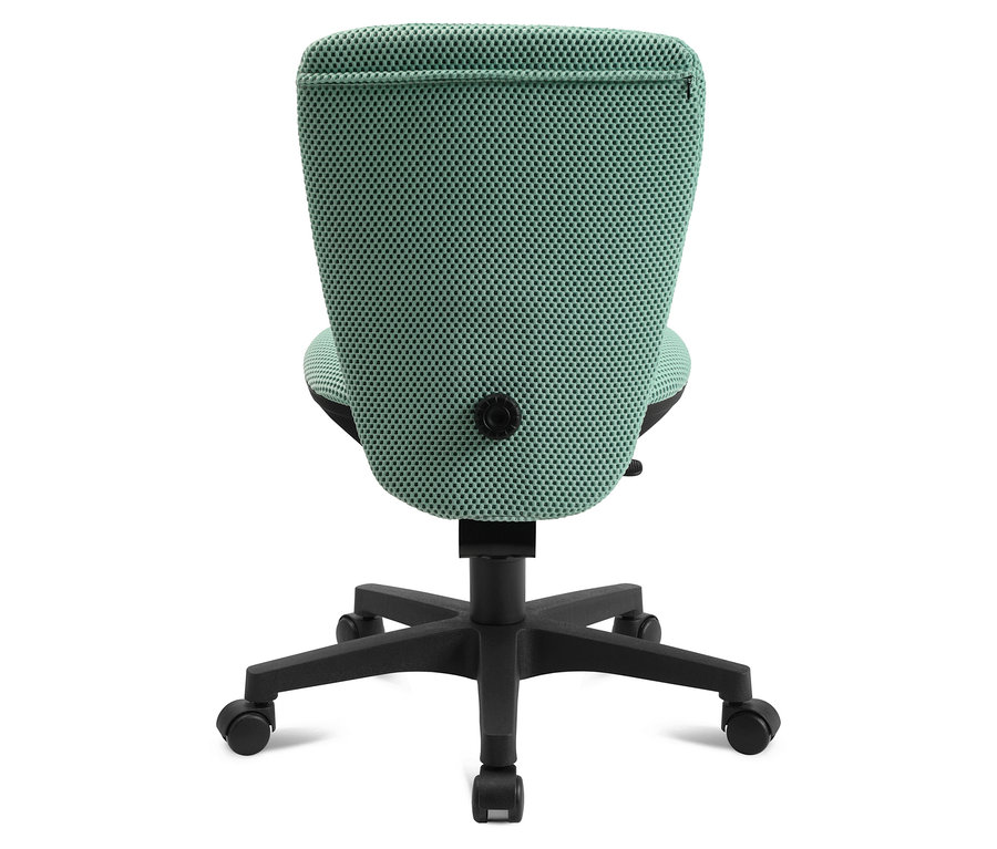 Der Topstar Sitness »Home S'cool« Bürostuhl in Schwarz und Mintgrün von hinten.