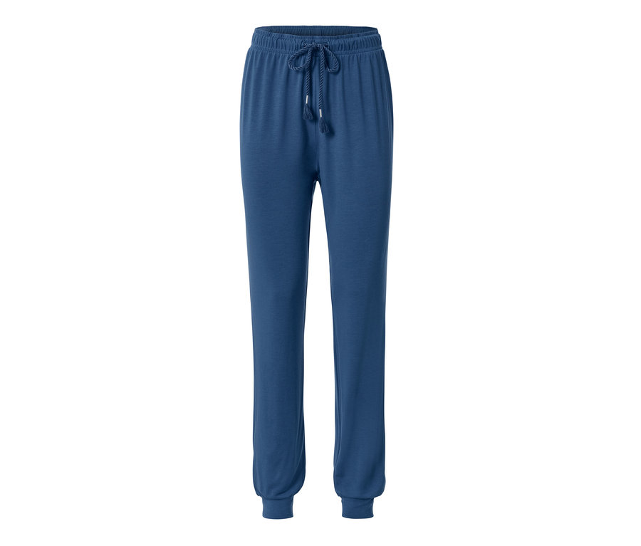 Blaue Pyjamahose.