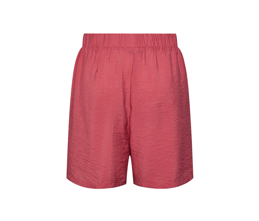 Beerefarbene Shorts mit elastischem Bund.