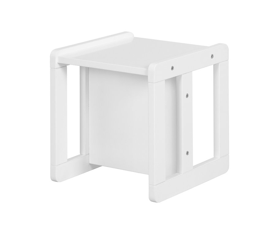 Weißer roba 3-in-1 Kinderhocker.