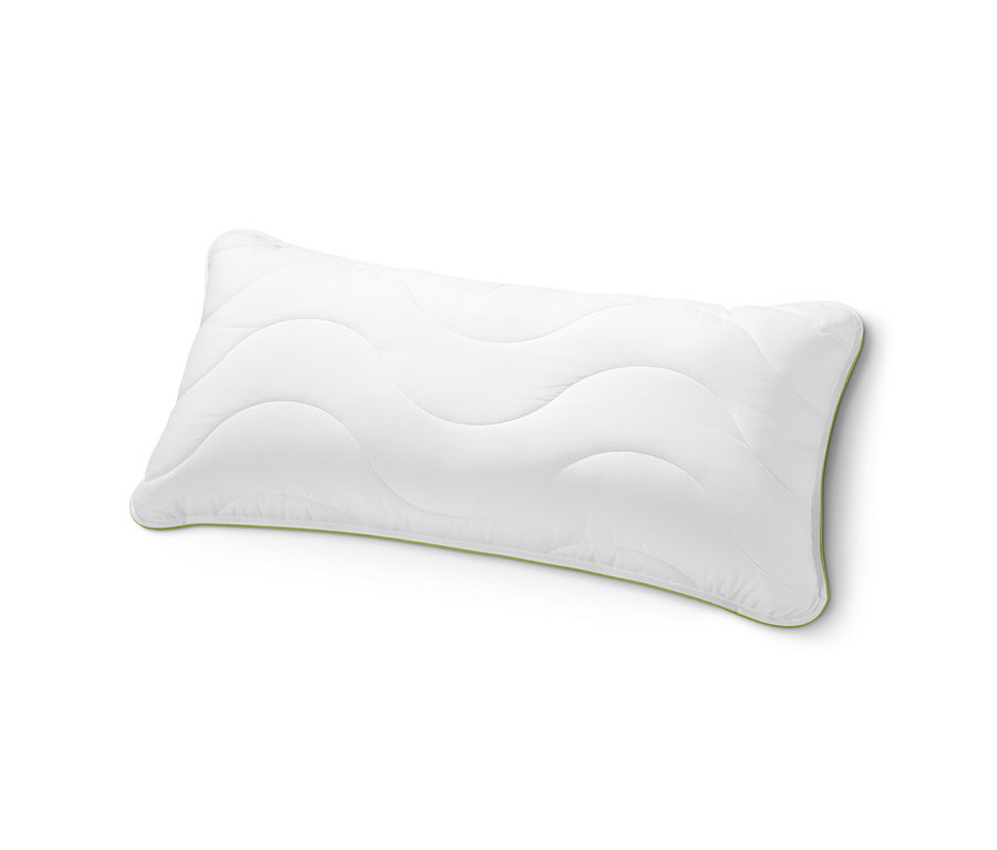 Weißes irisette® greenline Kopfkissen, ca. 80 x 40 cm.