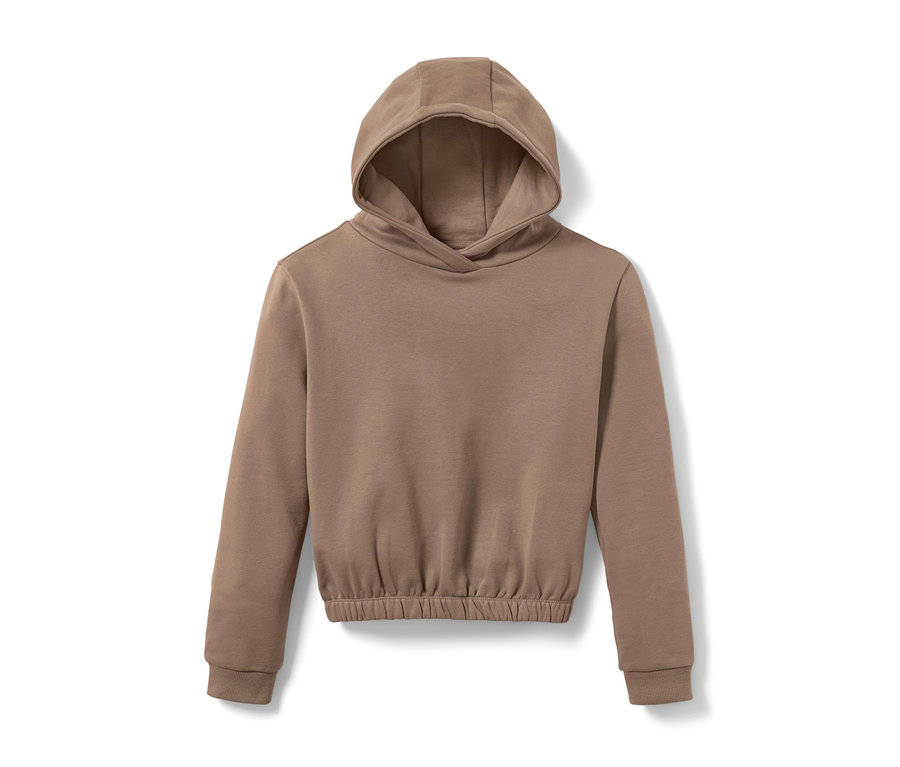 Ein brauner Kinder-Hoodie.