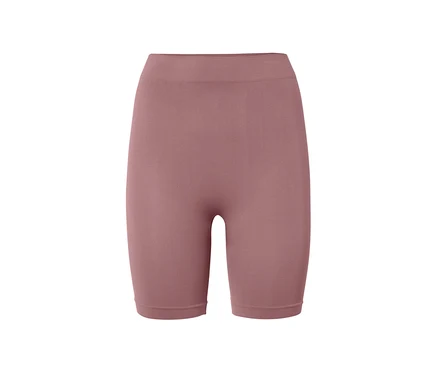 Nahtlose, kurze, braune Hose.