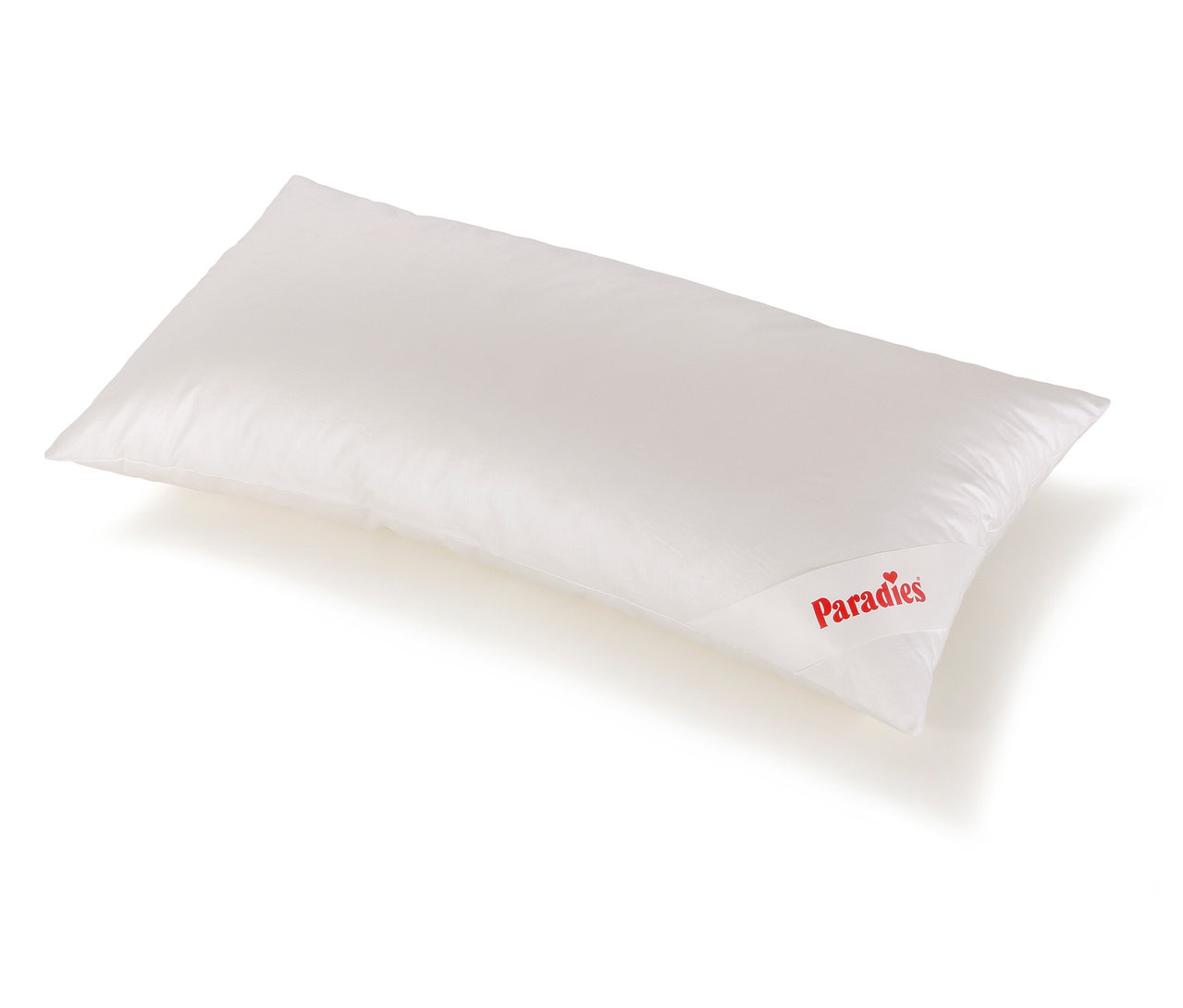 Weißes Paradies Faserkissen »Softy Winterhude«, 40 x 80 cm auf weißem Hintergrund.