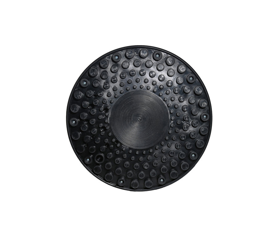 Detailaufnahme des schwarzen Topstar Ergo-Hocker »Sitness H1« mit strukturierter Oberfläche.