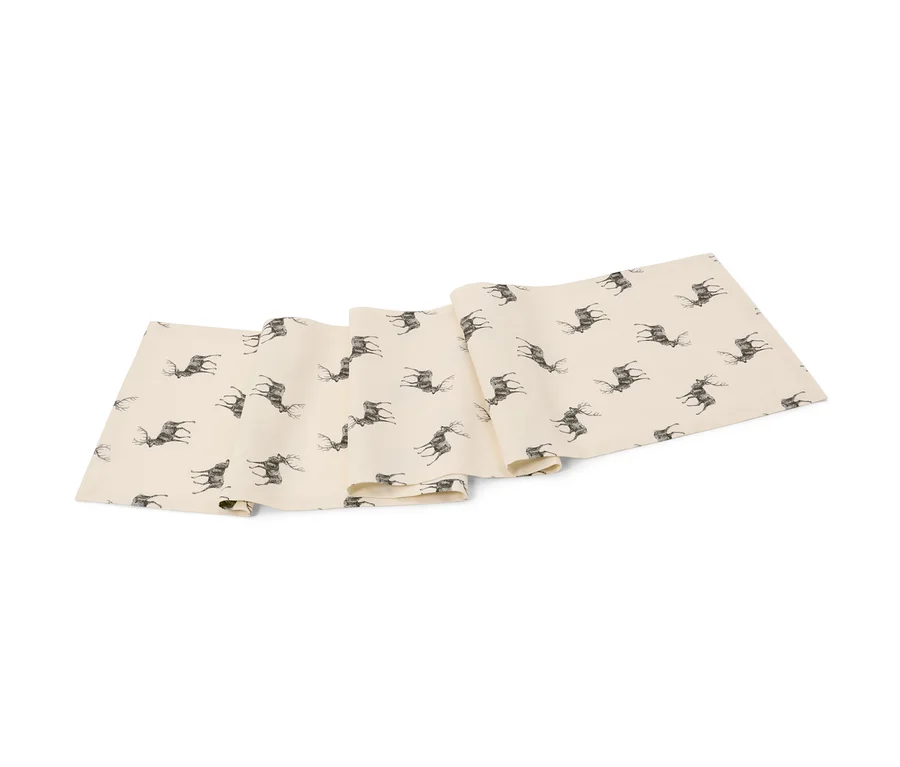 Tischläufer mit Hirsch-Alloverprint.