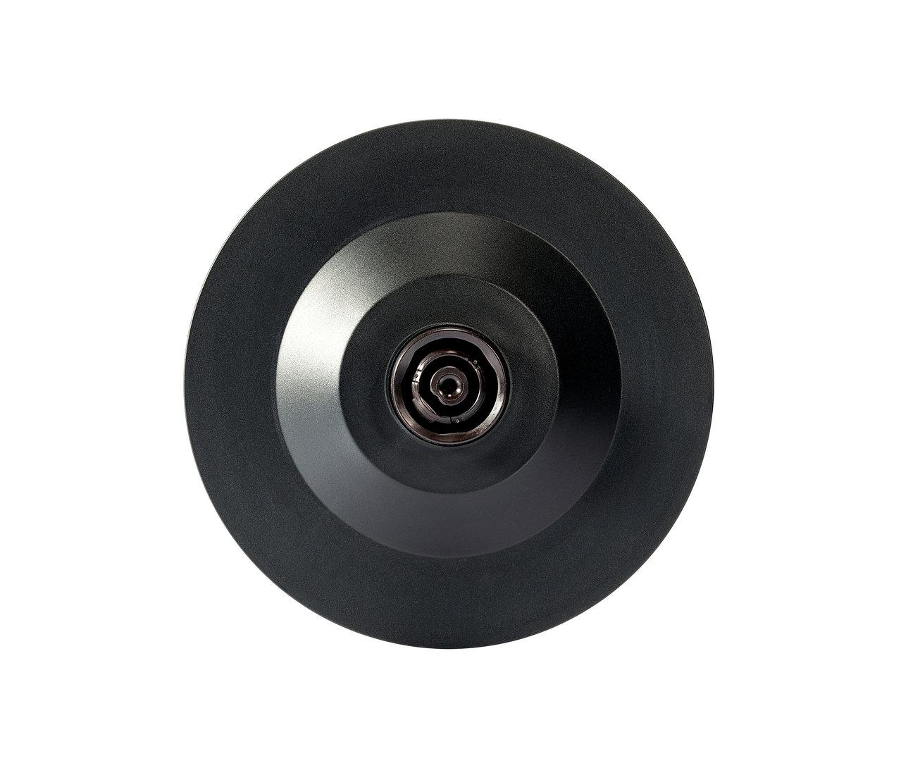 Detailansicht von oben der Basis des schwarzen WILFA Wasserkochers »SVART POUR, WSPOK-1000B«.