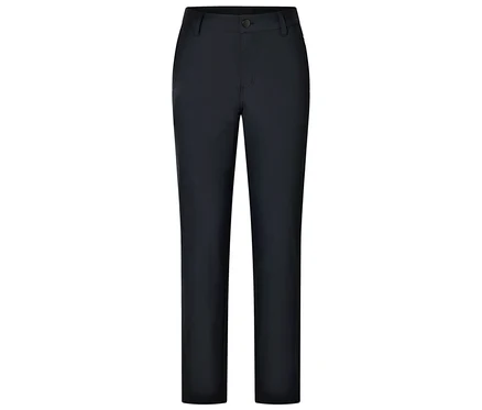 Dunkelblaue Hose auf weißem Hintergrund.