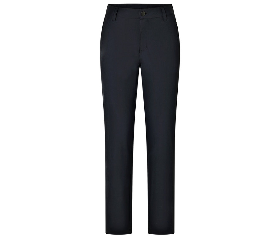 Dunkelblaue Hose auf weißem Hintergrund.