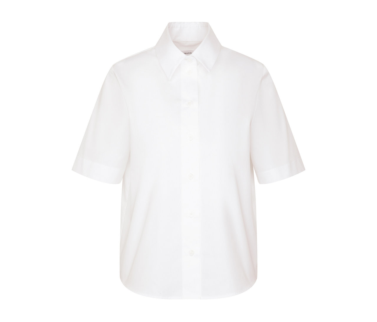 Weiße Seidensticker Kurzarm-Bluse.