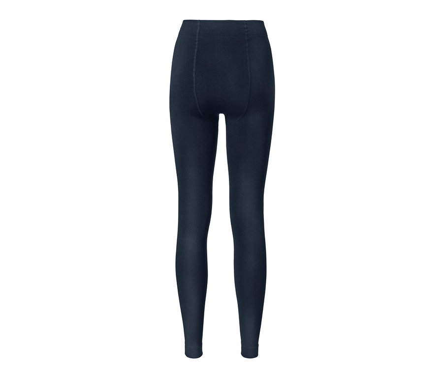 Dunkelblaue Thermoleggings von hinten.