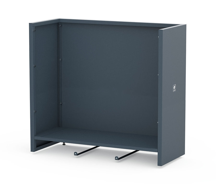Leerer grauer Herstera Garden Pflanzkasten »Divider«, ca. 100 x 115 x 40 cm.