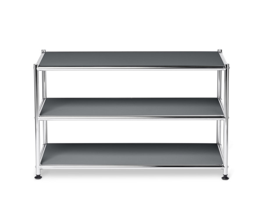 Grauer, offener Couchtisch Metall »CN3«.