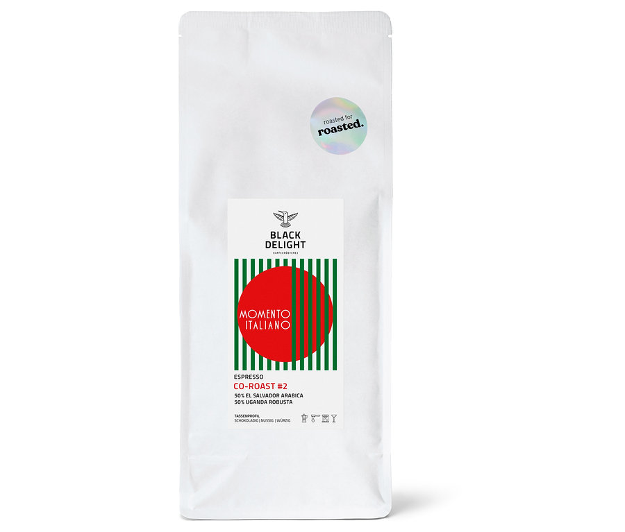 Black Delight x roasted. - Momento Italiano Co-Roast #2 Espresso - 500 g Ganze Bohne