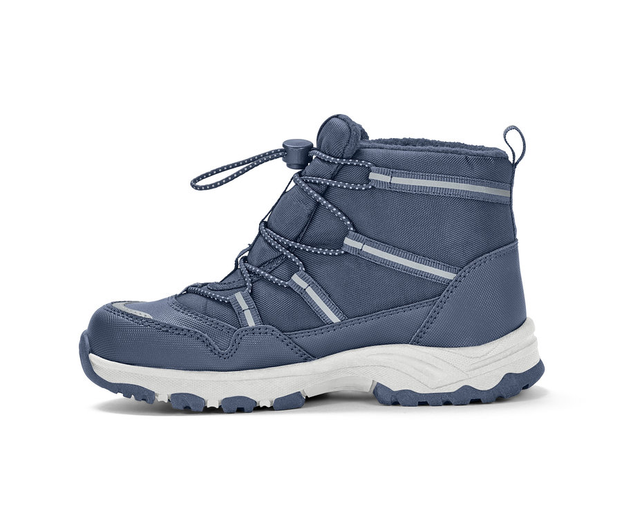 Blaue Kinder-Thermostiefel.