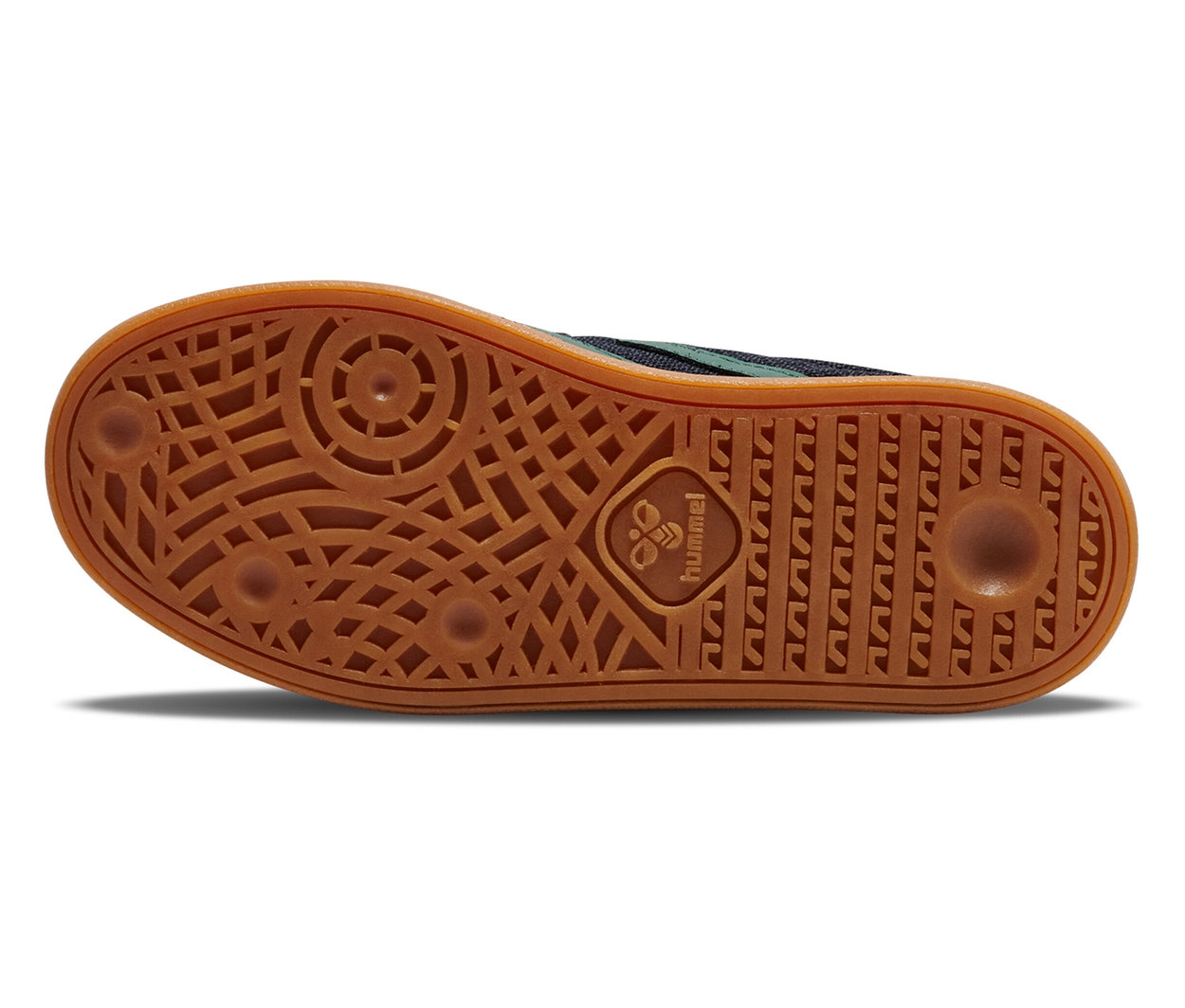 Braune Sohle des HUMMEL VM78 CPH JR Schuhs.