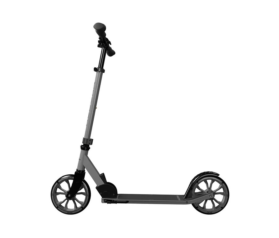 Grauer HUDORA Scooter »Up 200« vor weißem Hintergrund.