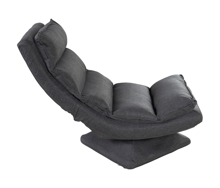 Grauer roba Minecraft Loungesessel vor weißem Hintergrund.