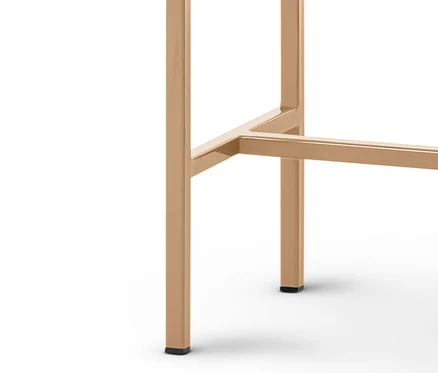 Detailaufnahme eines Konsolentisches mit 2 Schubladen.