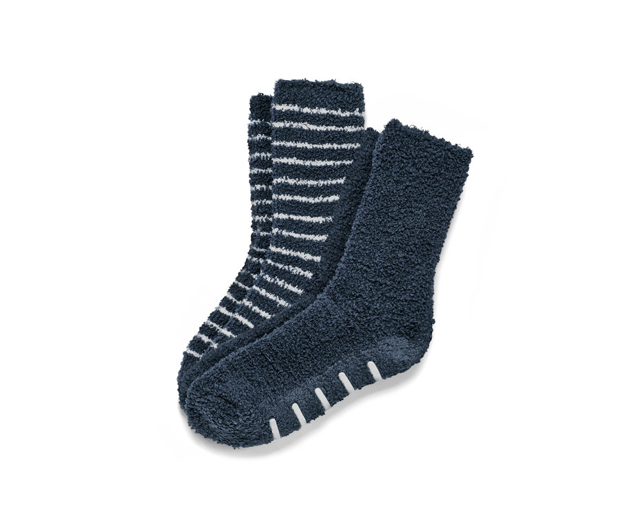 Zwei Paar Kinder-Kuschelsocken.