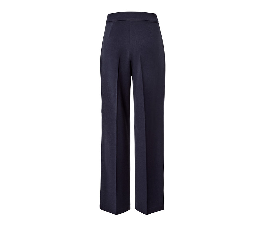 Dunkelblaue Jerseyhose mit Biese.
